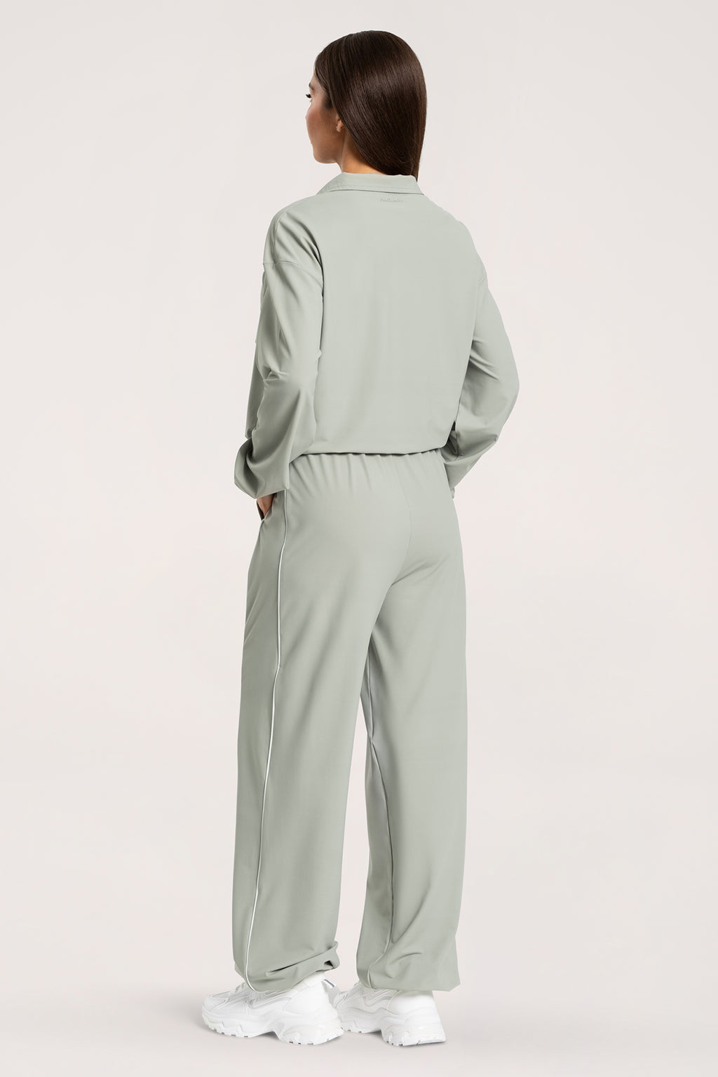 Hlače slick UN1FORM olive grey