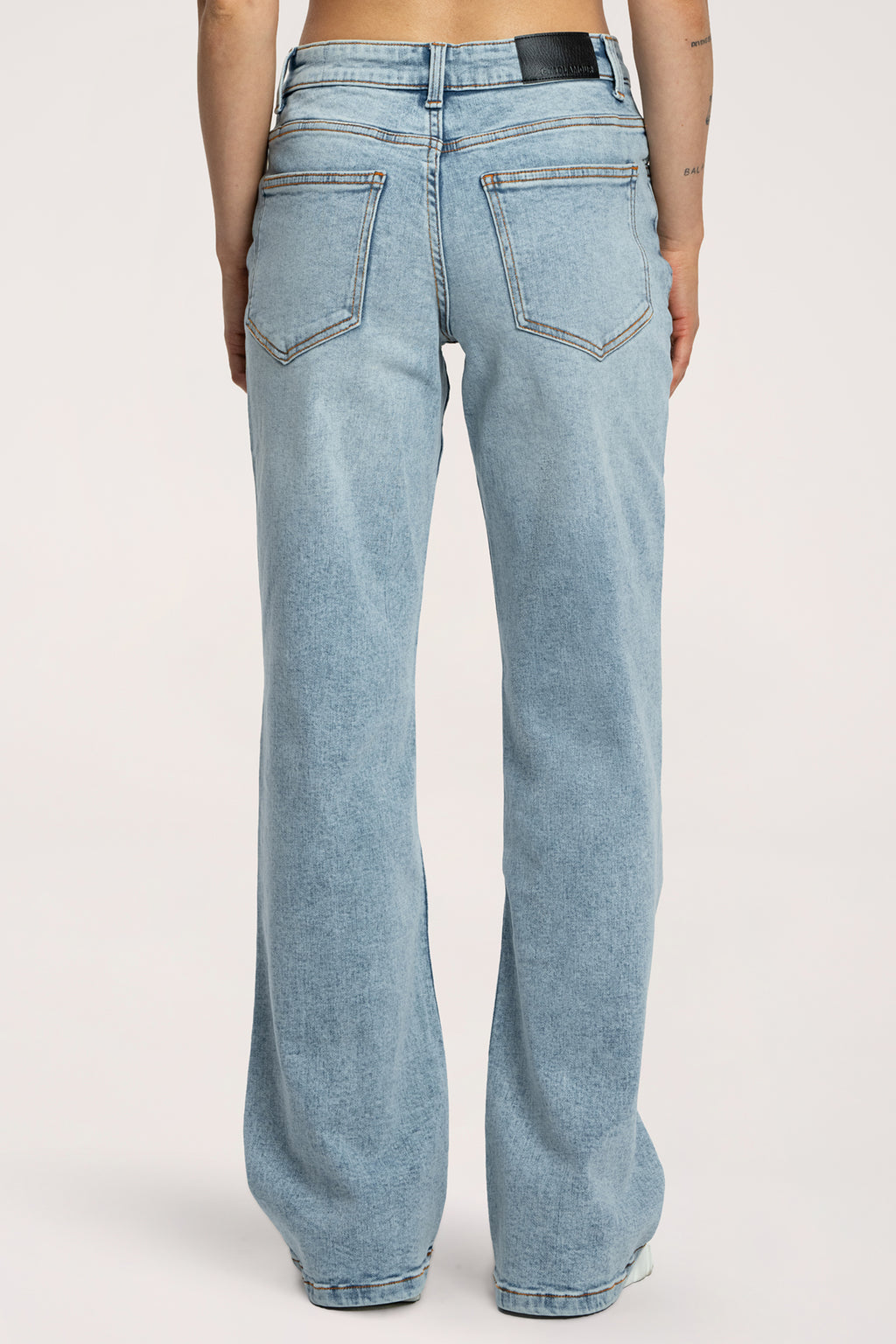 Wide traperice niskog struka light blue