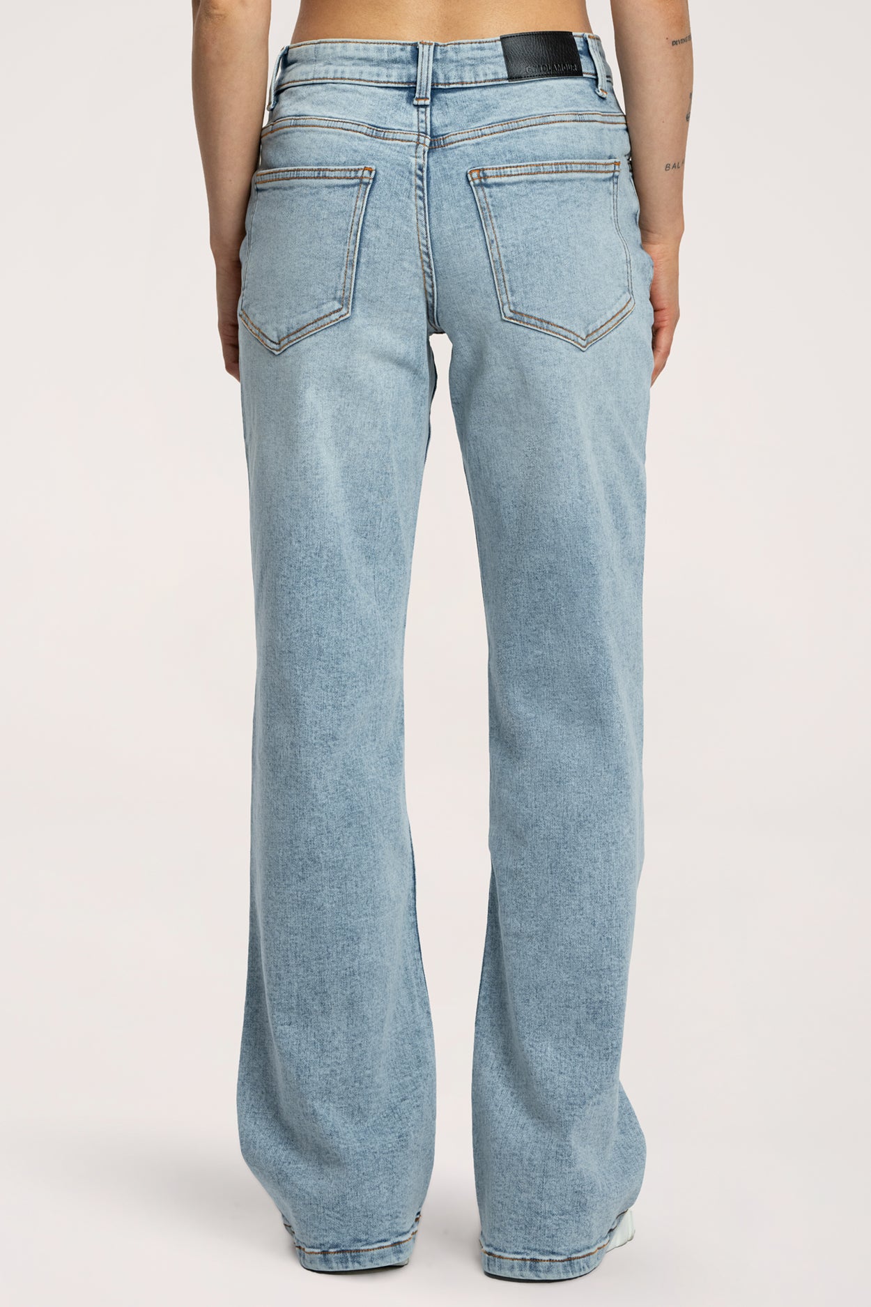 Wide traperice niskog struka light blue