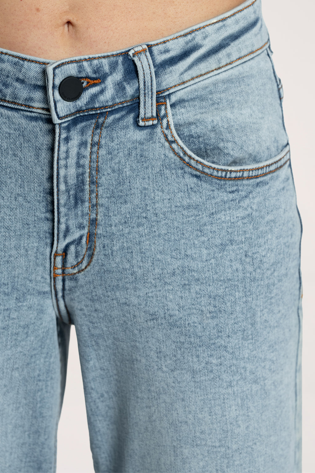 Wide traperice niskog struka light blue