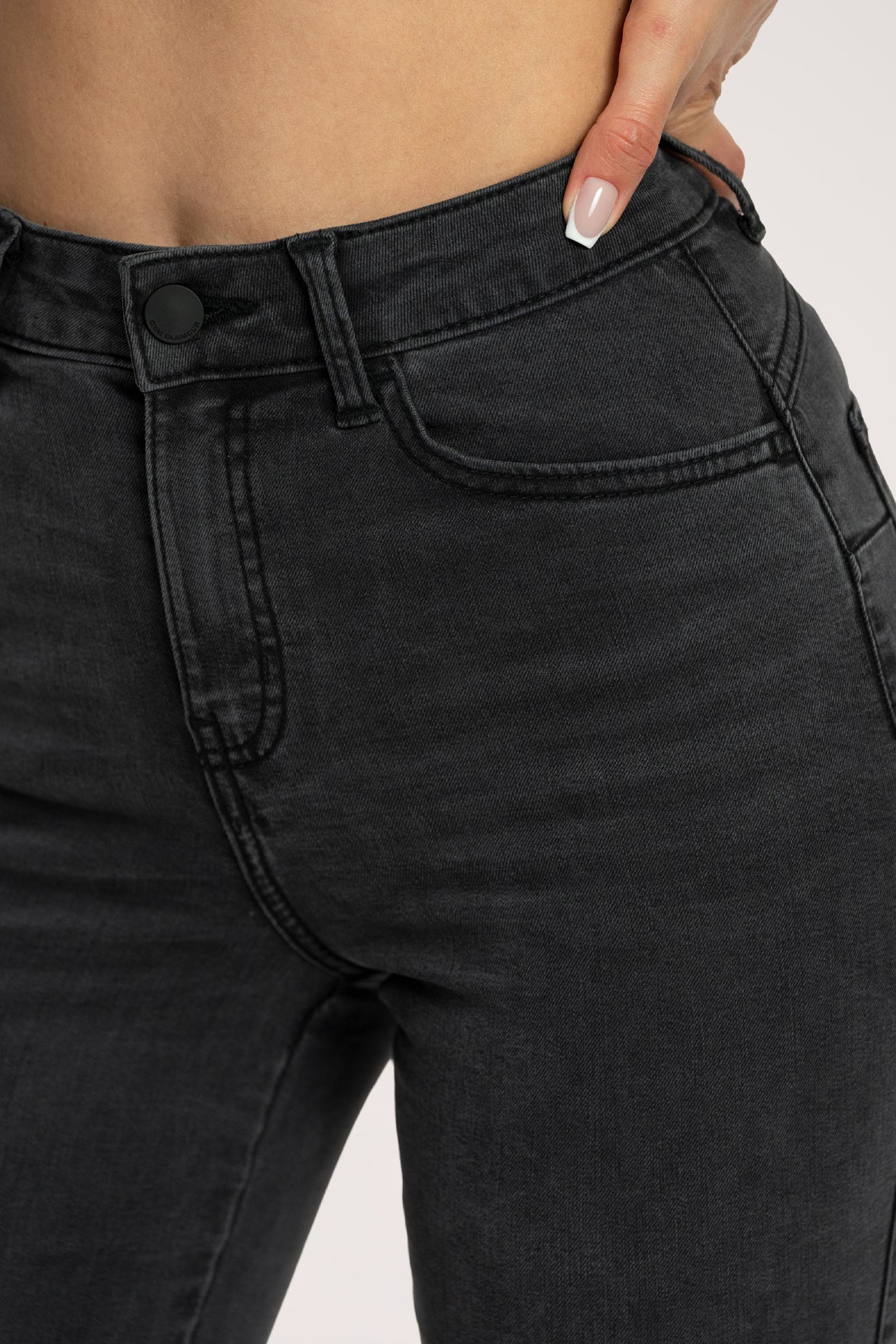 Zvonolike traperice perfect slim black long