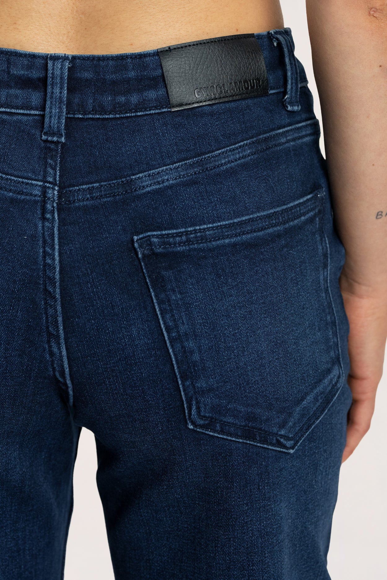 Wide traperice s niskim strukom navy blue