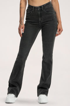 Zvonolike traperice push up black
