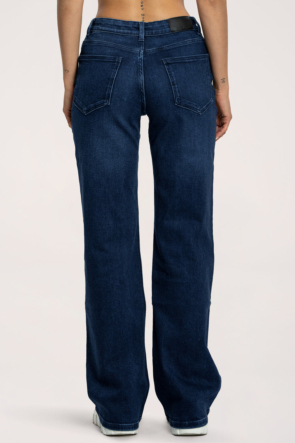 Wide traperice niskog struka navy blue long