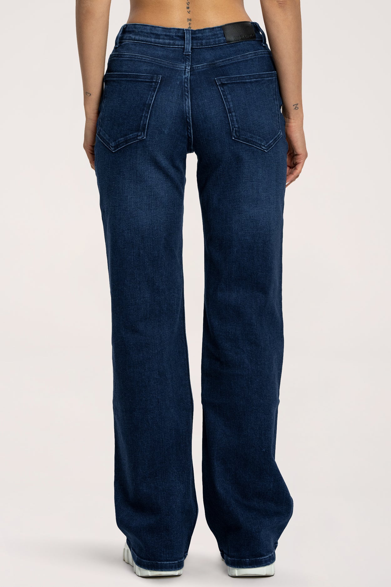 Wide traperice niskog struka navy blue long