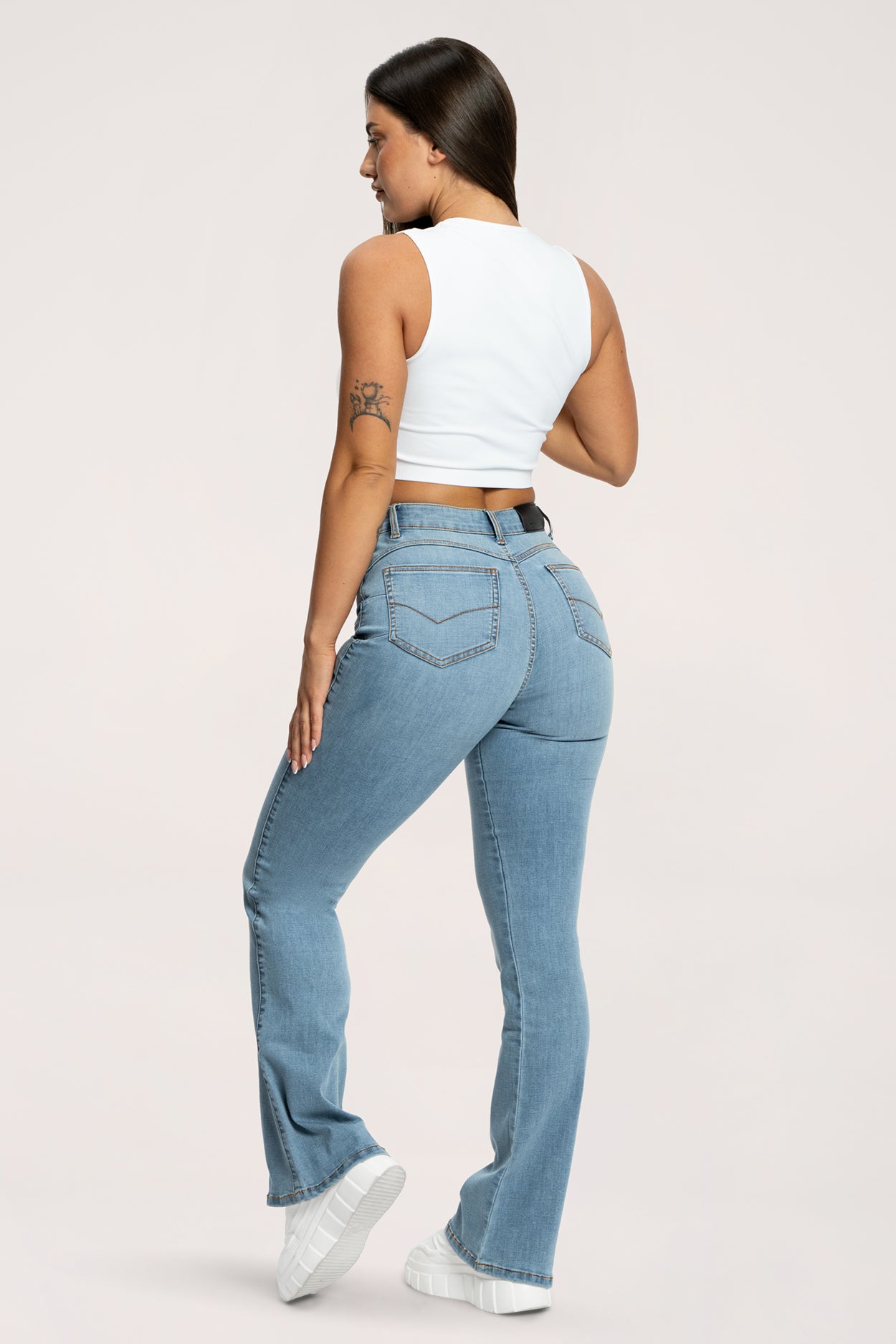 Zvonolike traperice perfect slim light blue