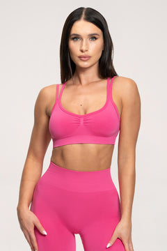 Sportski grudnjak fake BBL hot pink