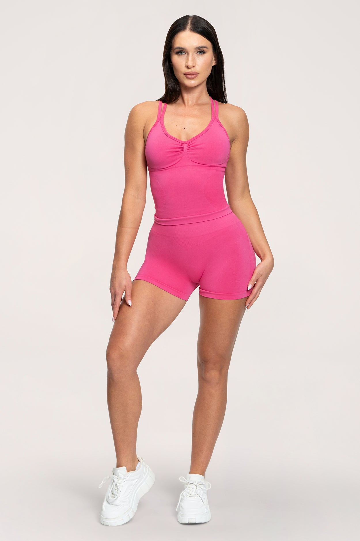 Kratke hlačice fake BBL hot pink