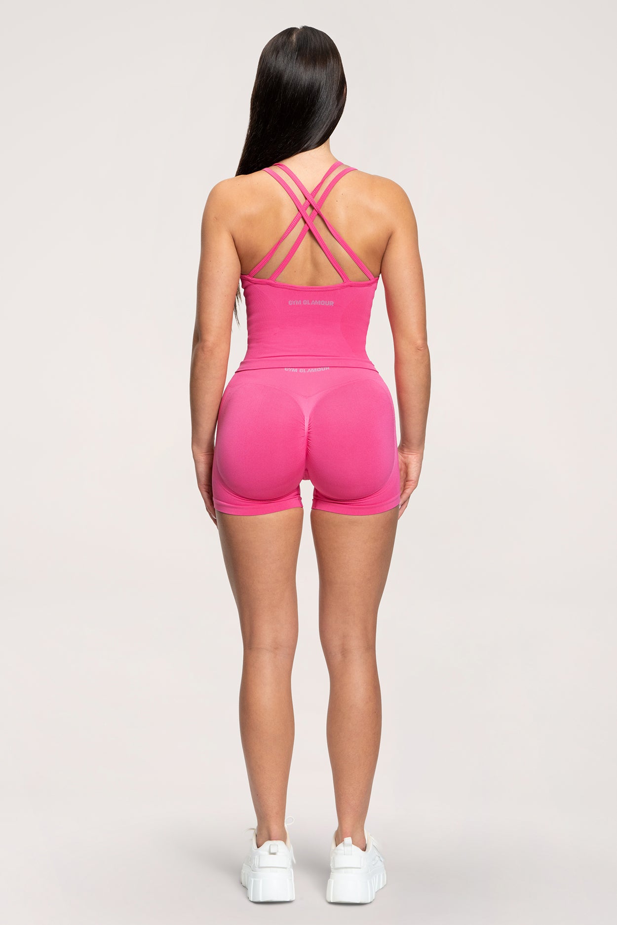 Kratke hlačice fake BBL hot pink