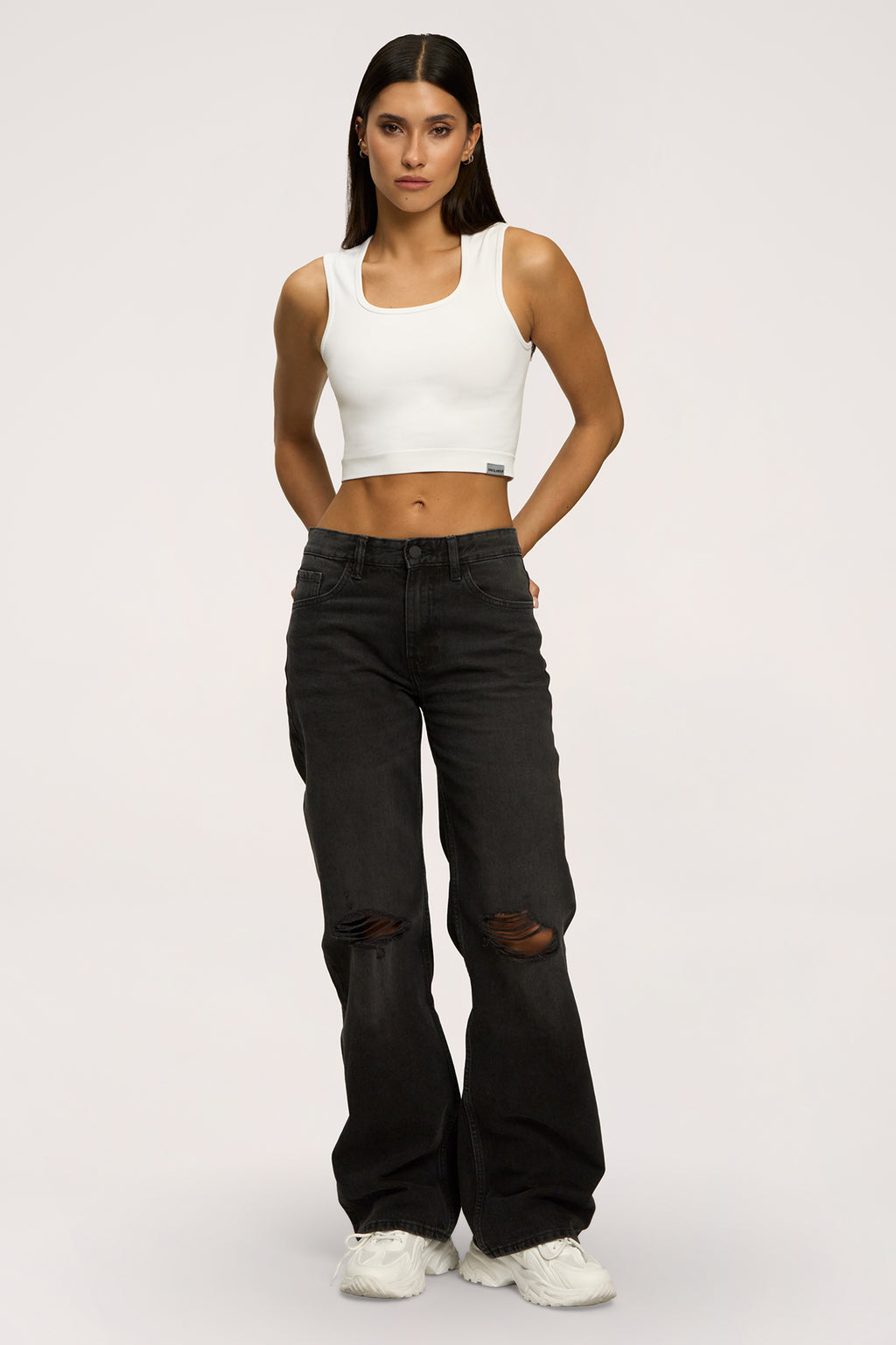 Traperice wide relaxed black