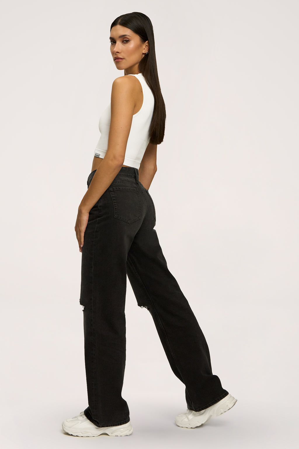 Traperice wide relaxed black
