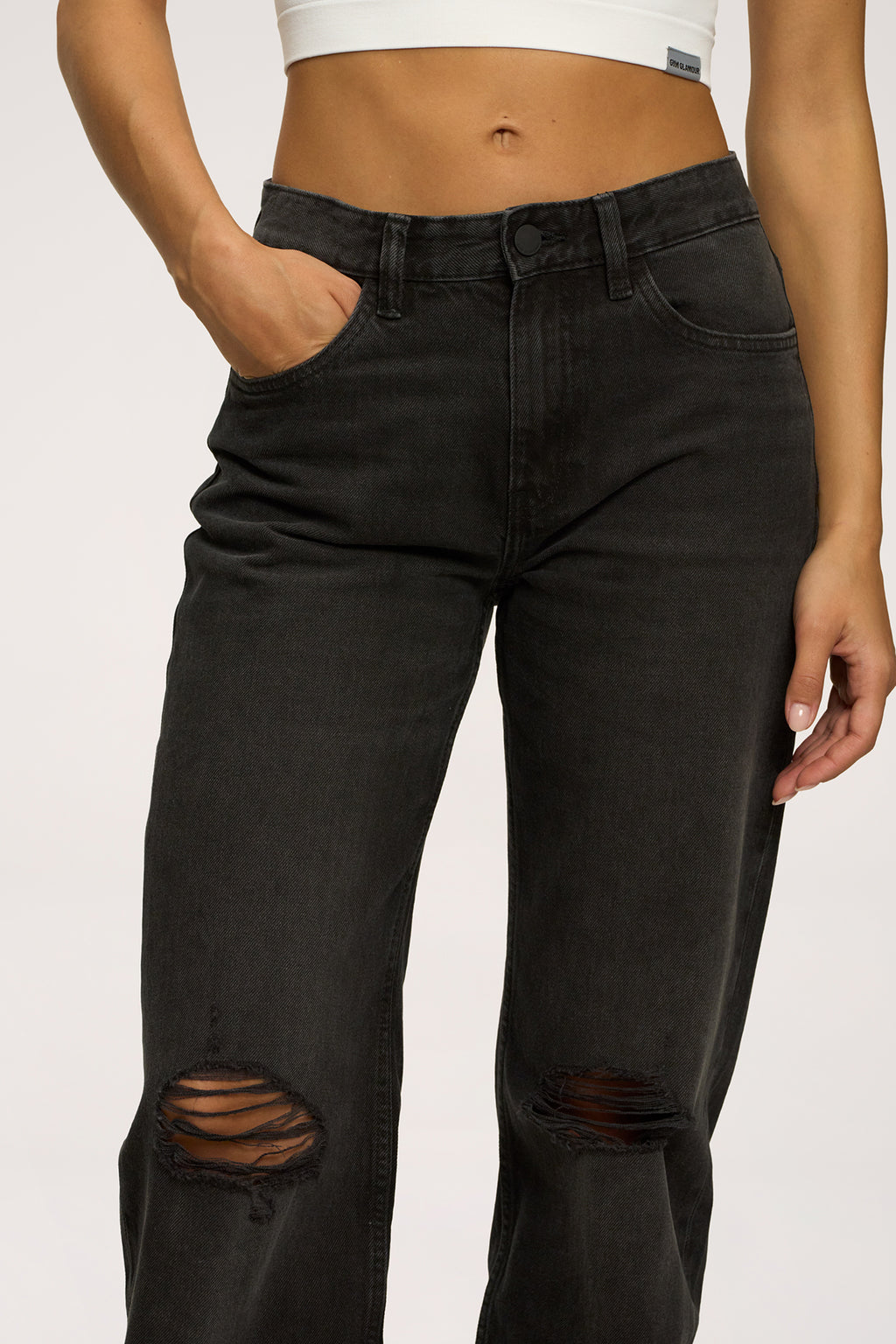 Traperice wide relaxed black