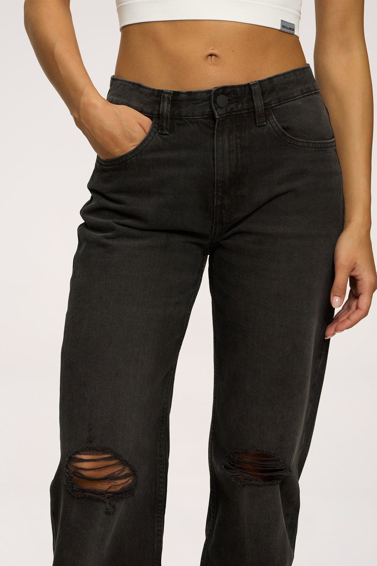 Traperice wide relaxed black