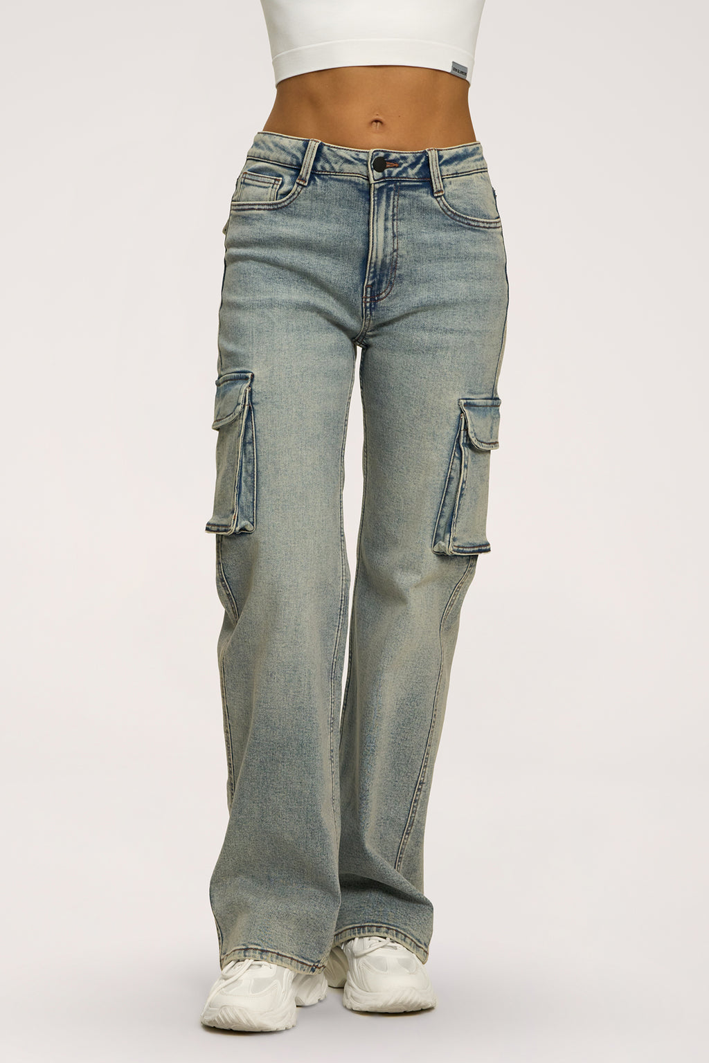 Traperice cargo washed blue