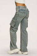 Traperice cargo washed blue