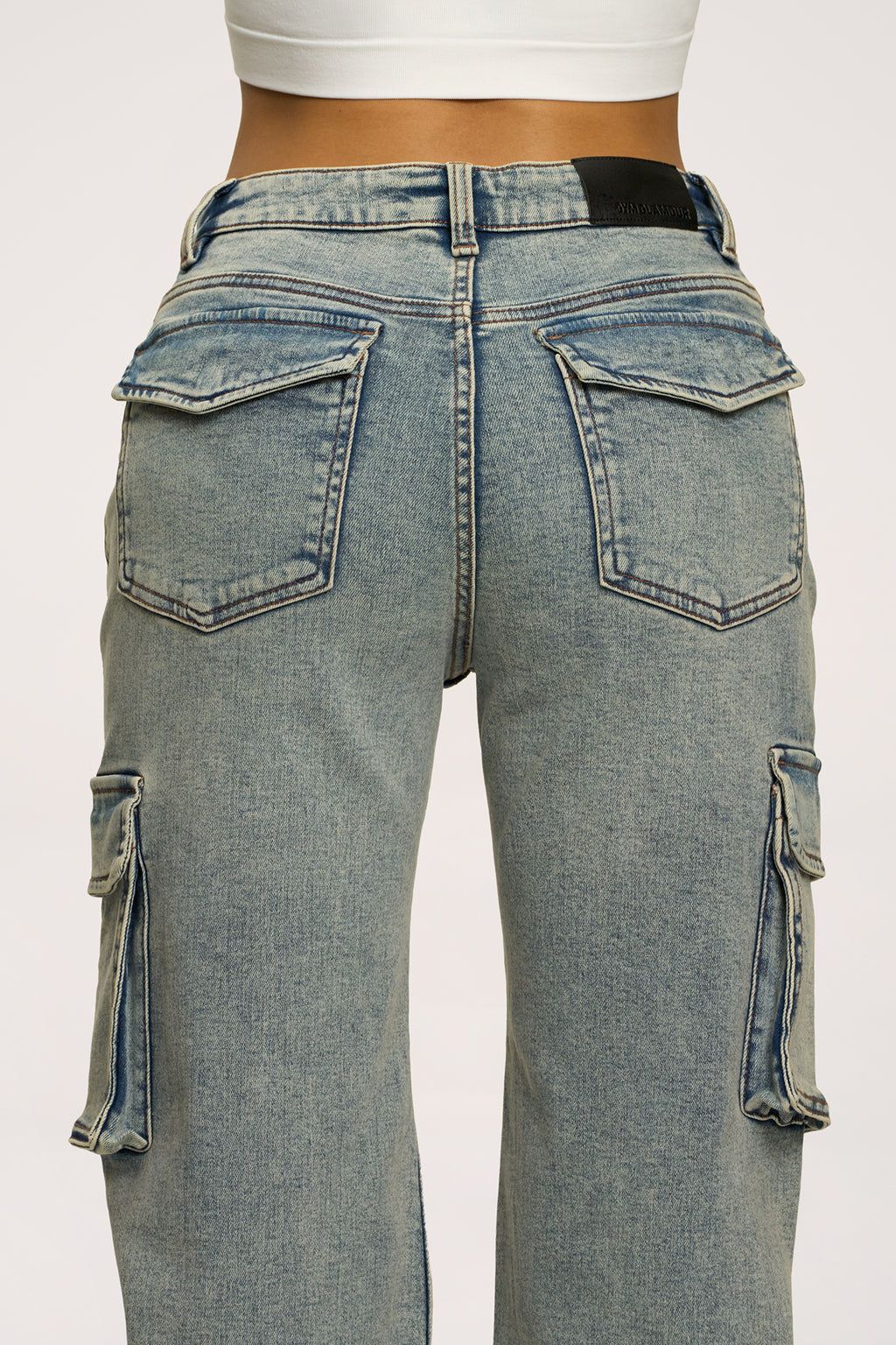 Traperice cargo washed blue