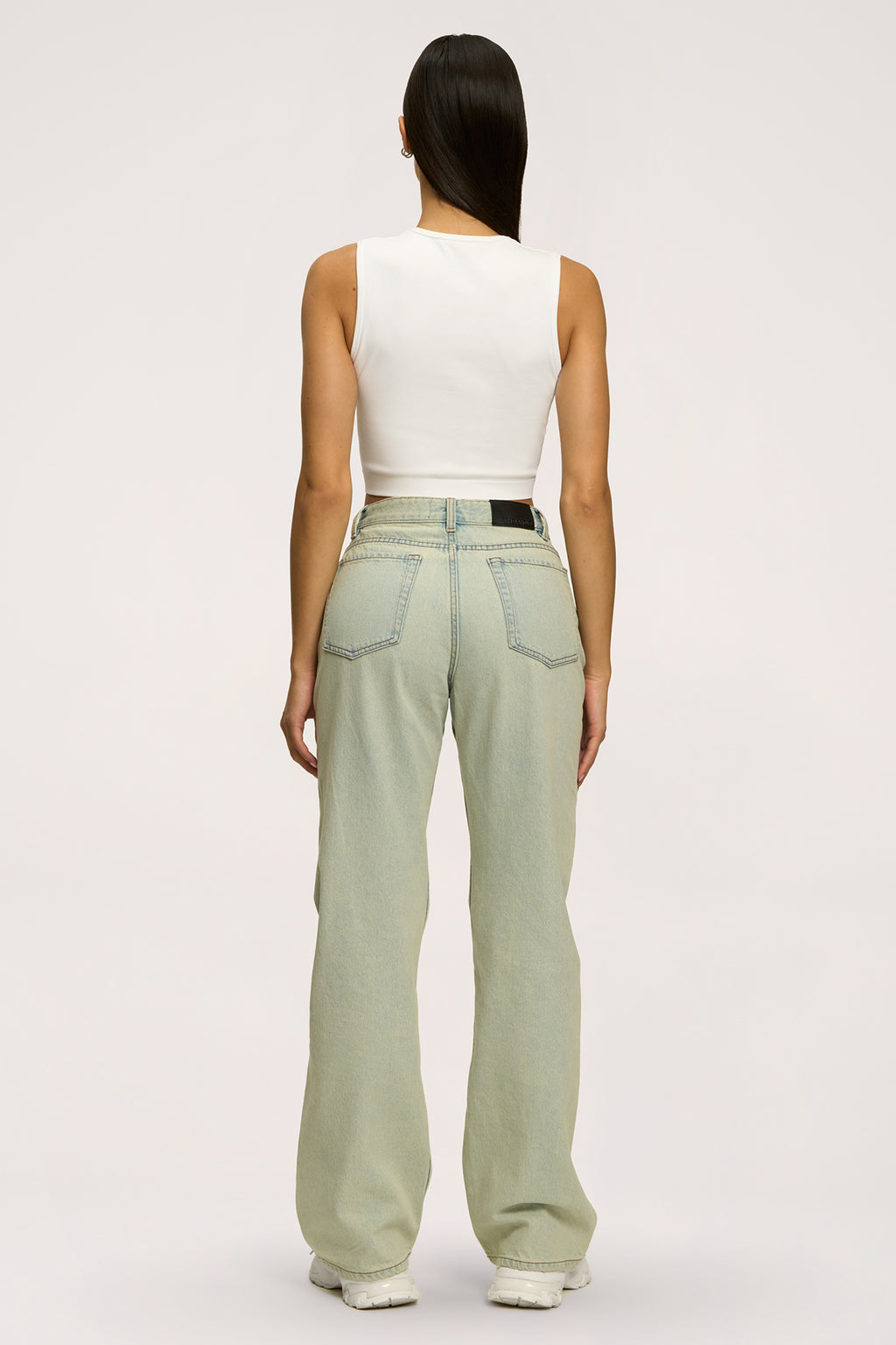 Traperice wide relaxed light green