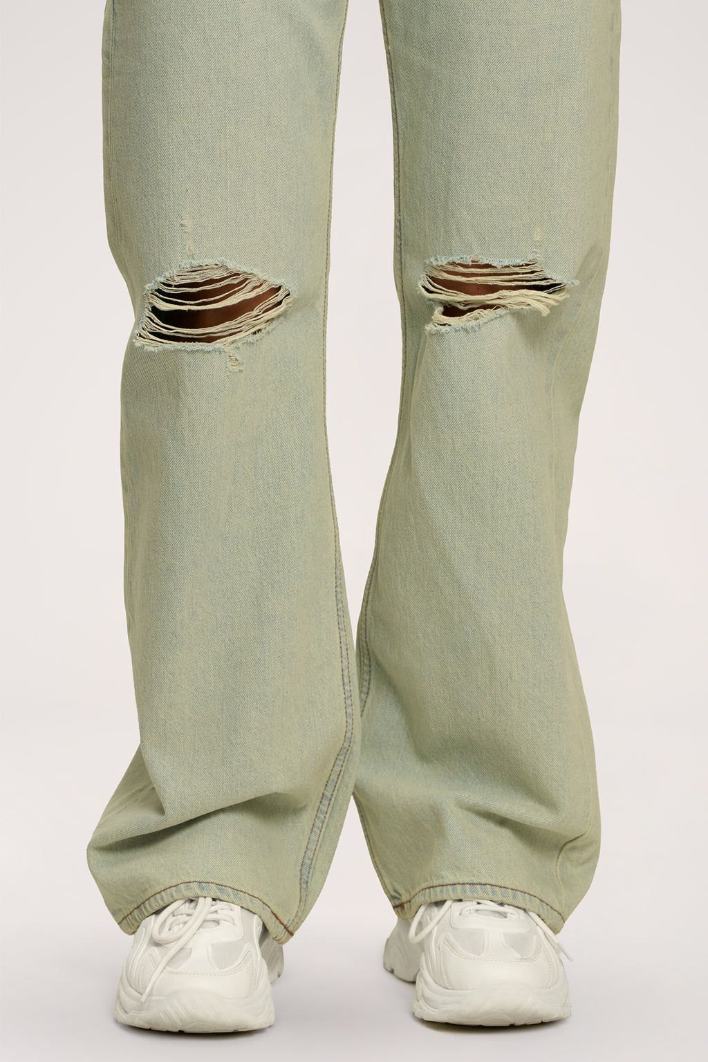 Traperice wide relaxed light green
