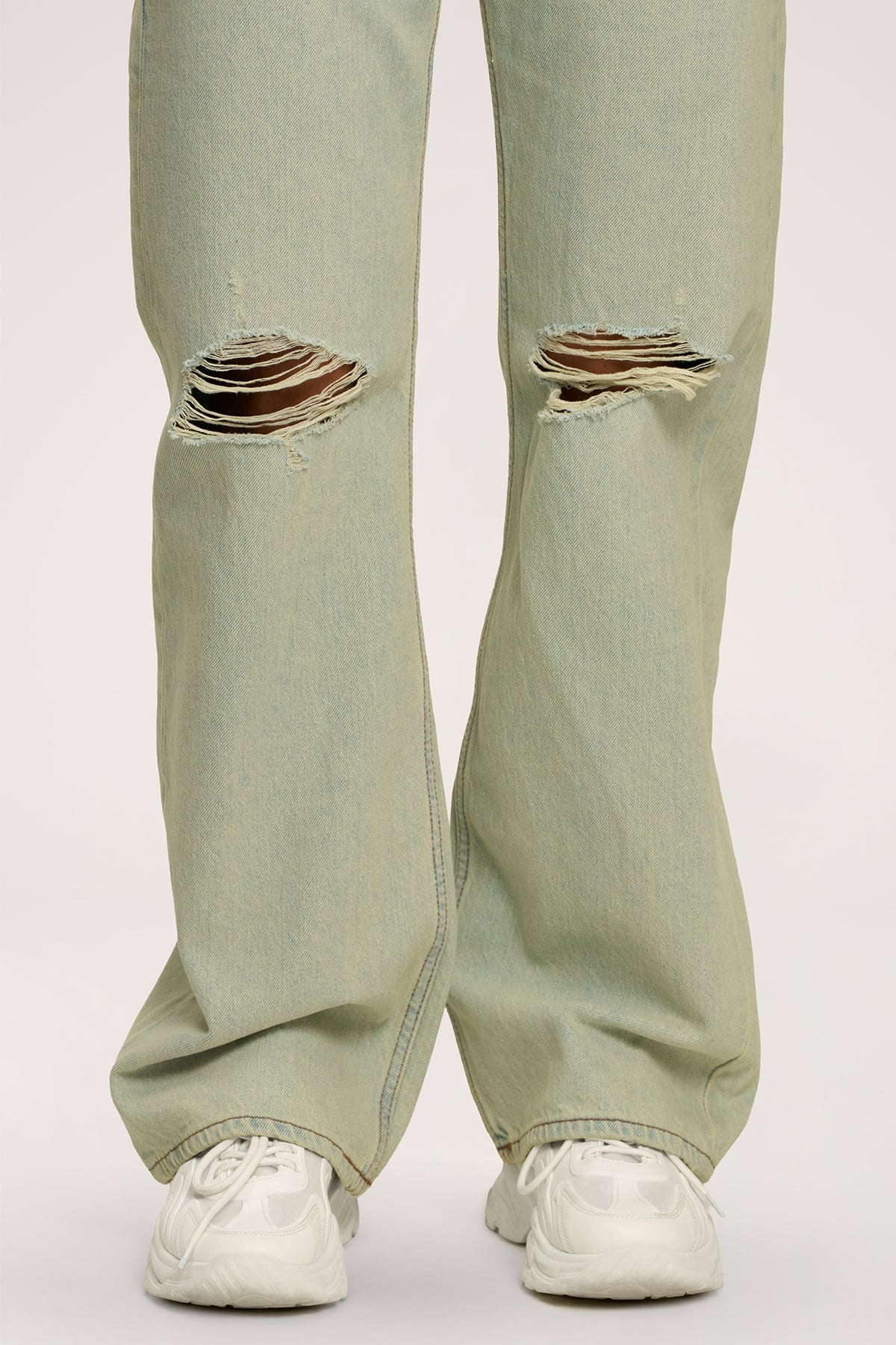 Traperice wide relaxed light green