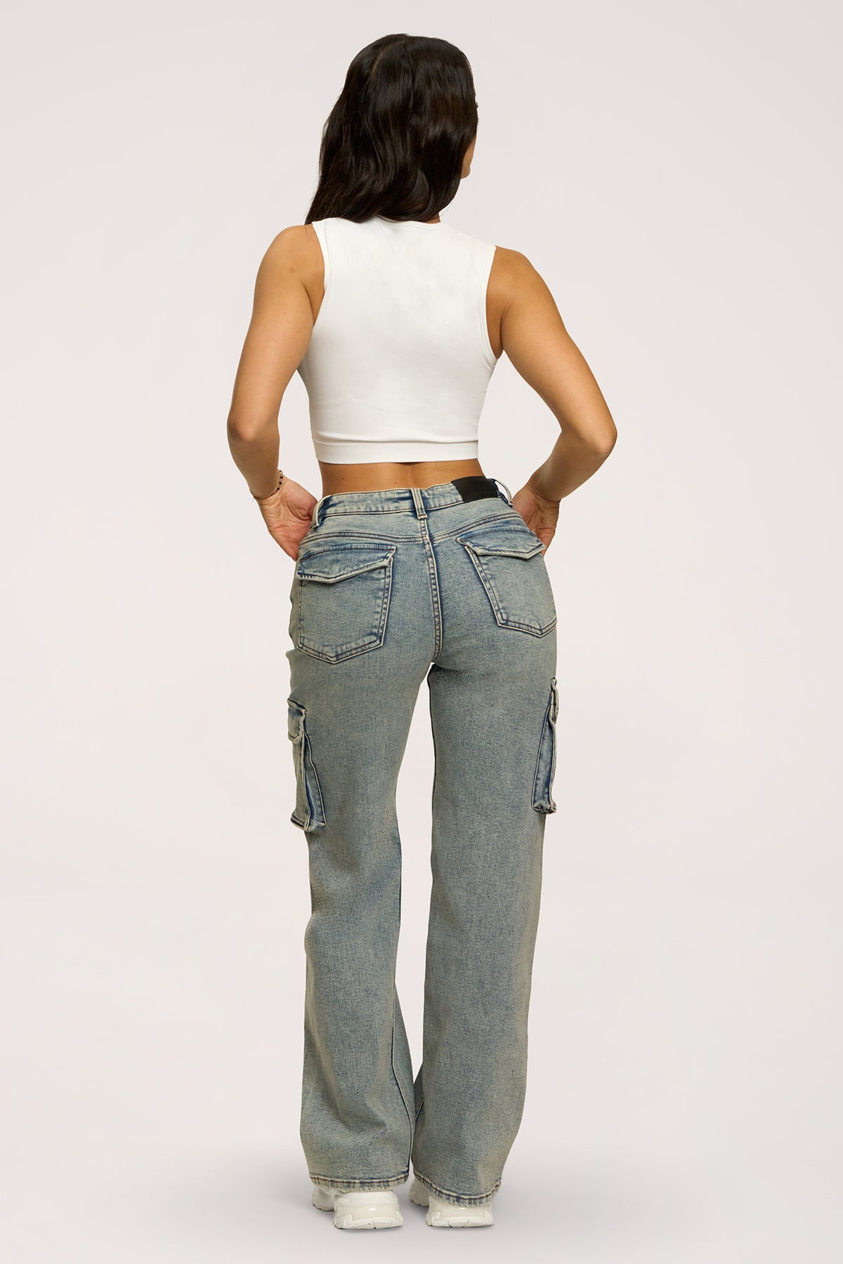 Traperice cargo washed blue