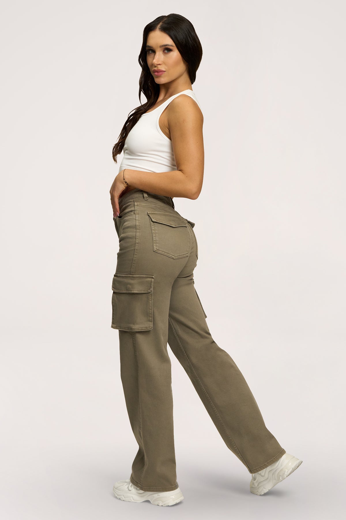 Traperice cargo green olive