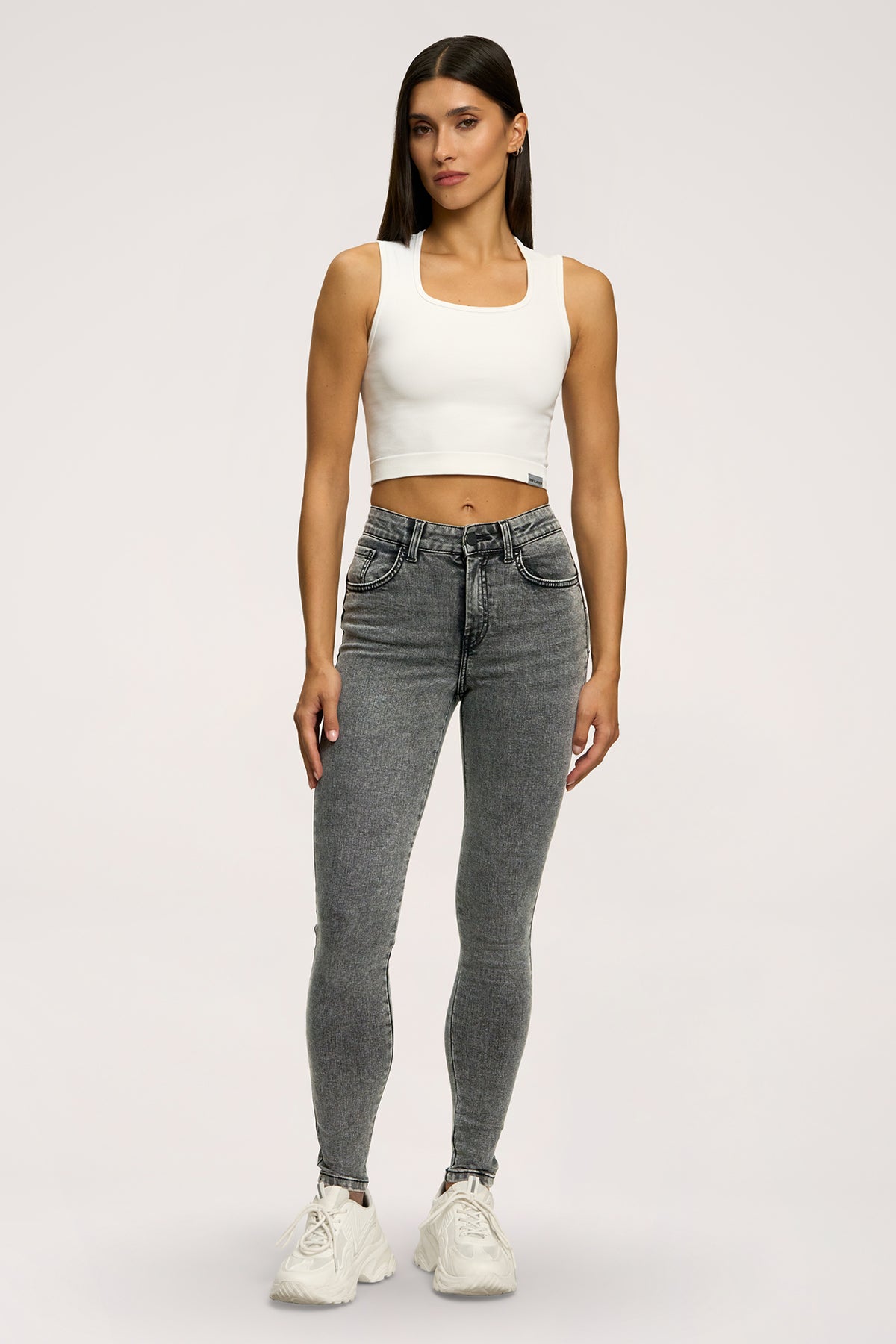 Traperice skinny perfect slim light grey