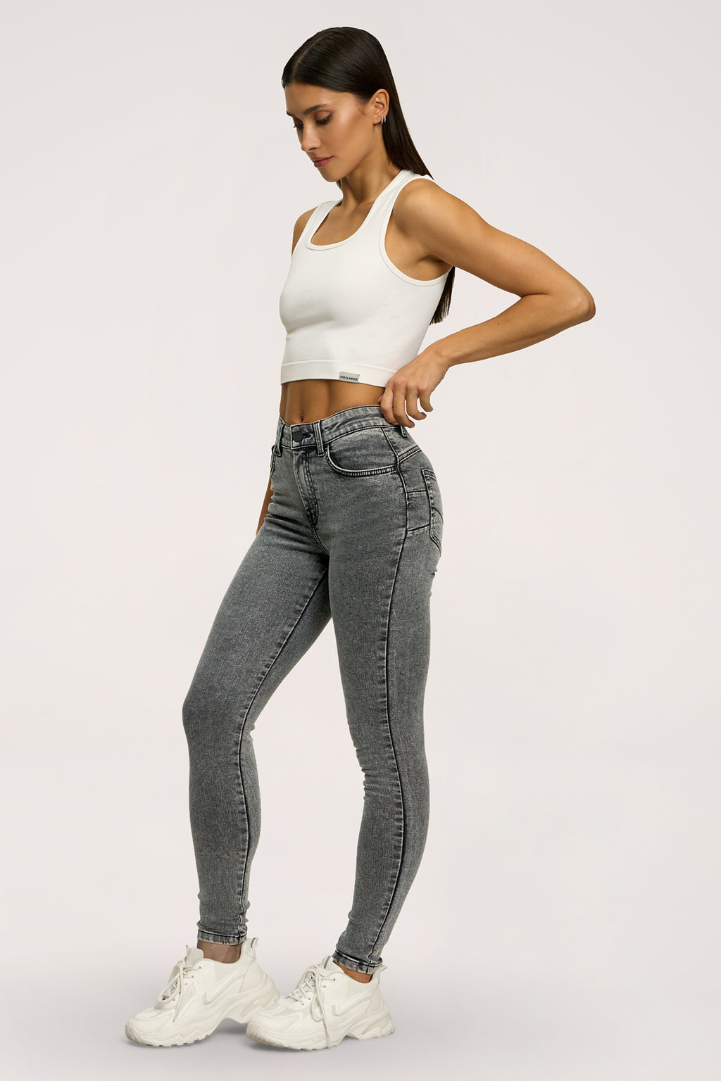 Traperice skinny perfect slim light grey