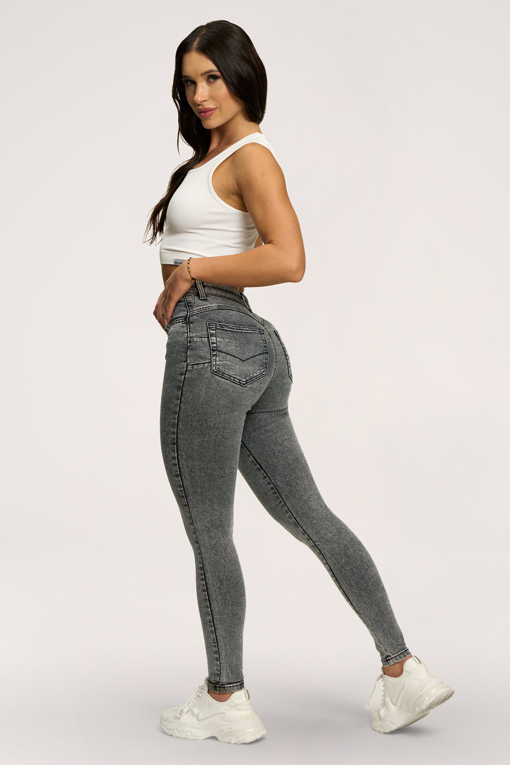 Traperice skinny perfect slim light grey