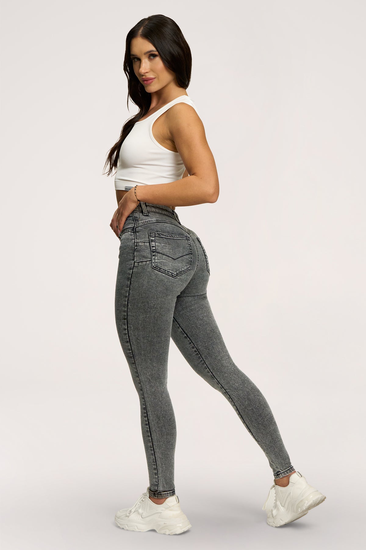 Traperice skinny perfect slim light grey