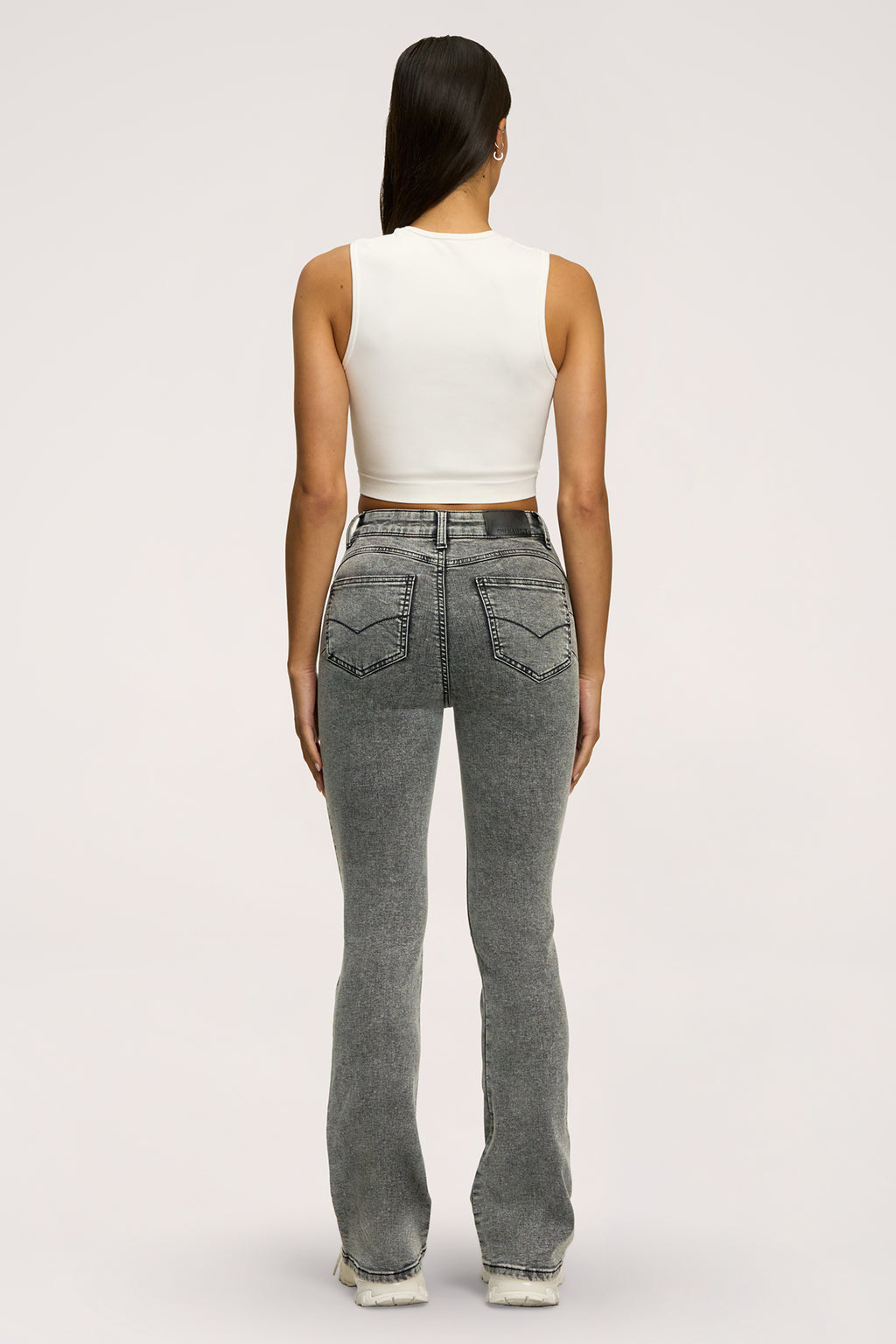 Zvonolike traperice perfect slim light grey