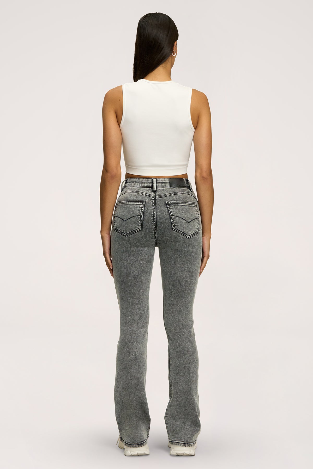Zvonolike traperice perfect slim light grey