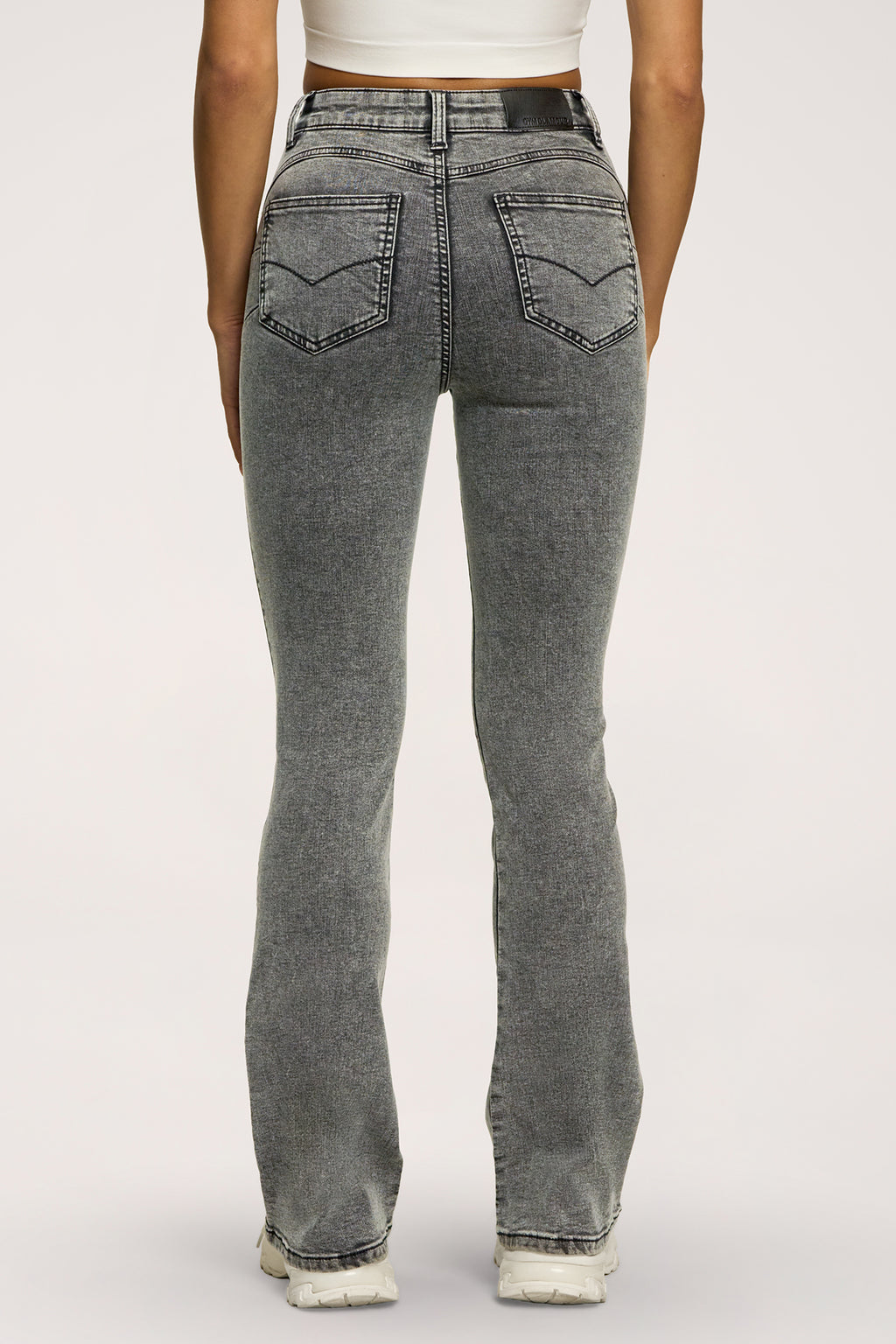 Zvonolike traperice perfect slim light grey