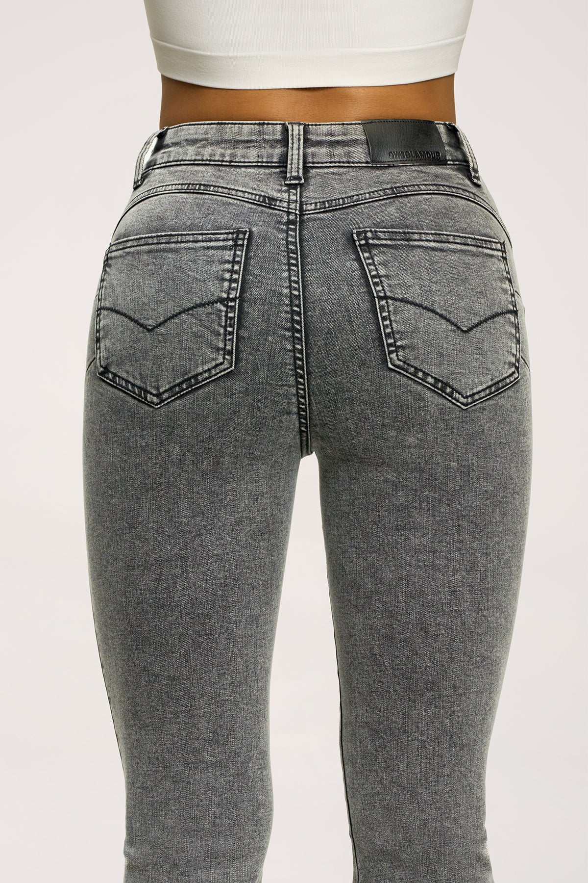 Zvonolike traperice perfect slim light grey