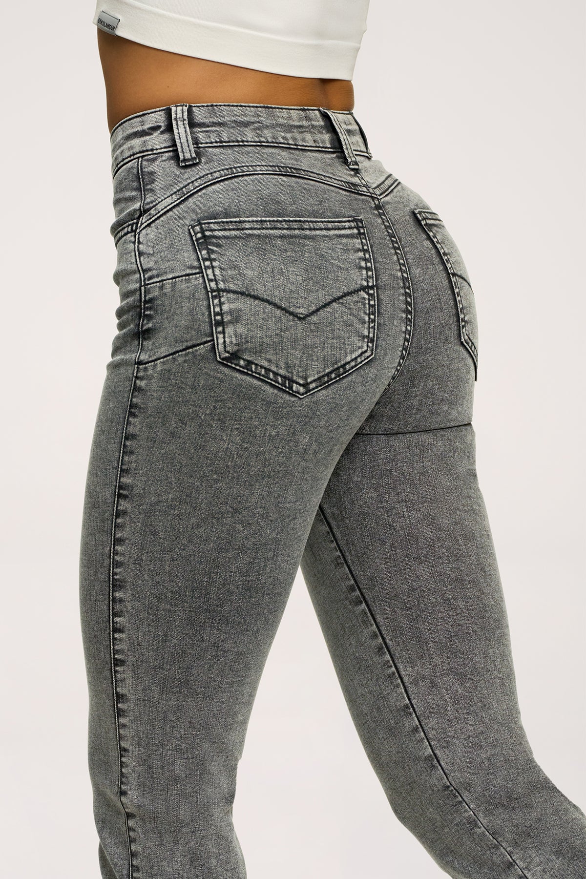 Zvonolike traperice perfect slim light grey