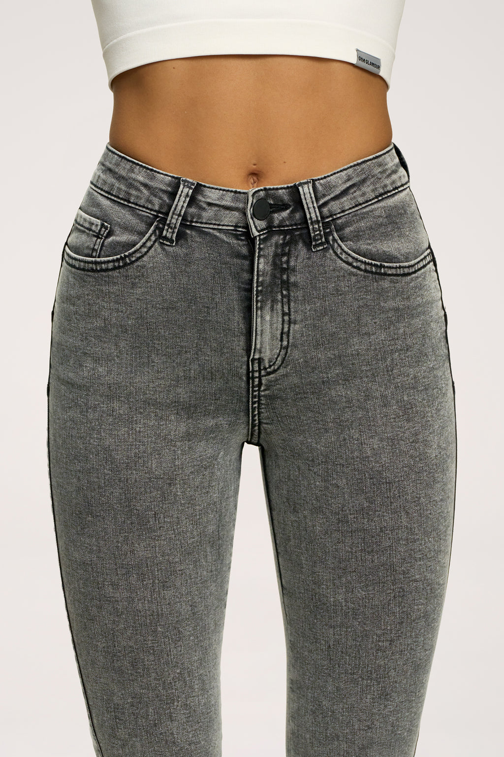 Zvonolike traperice perfect slim light grey