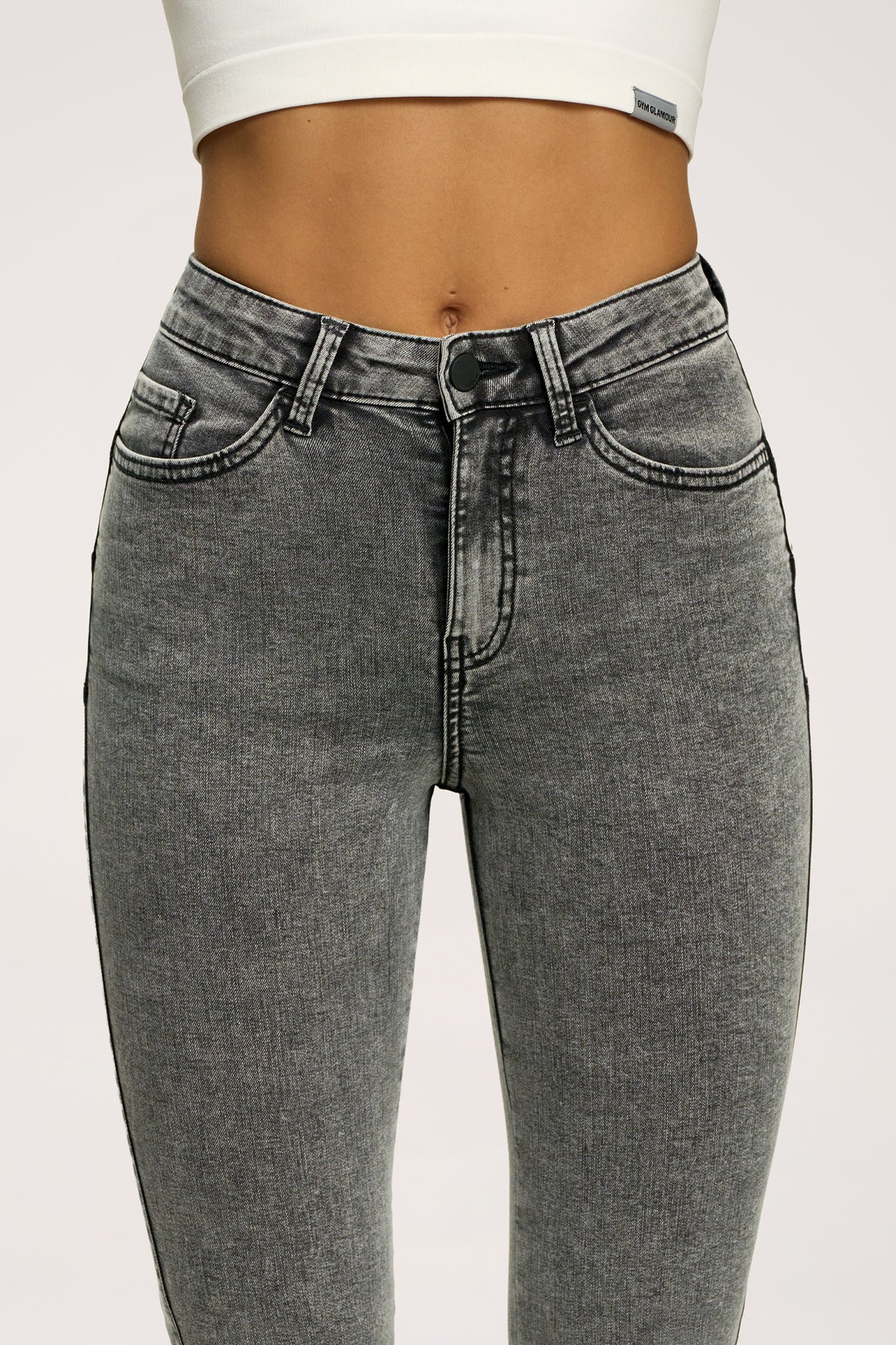 Zvonolike traperice perfect slim light grey