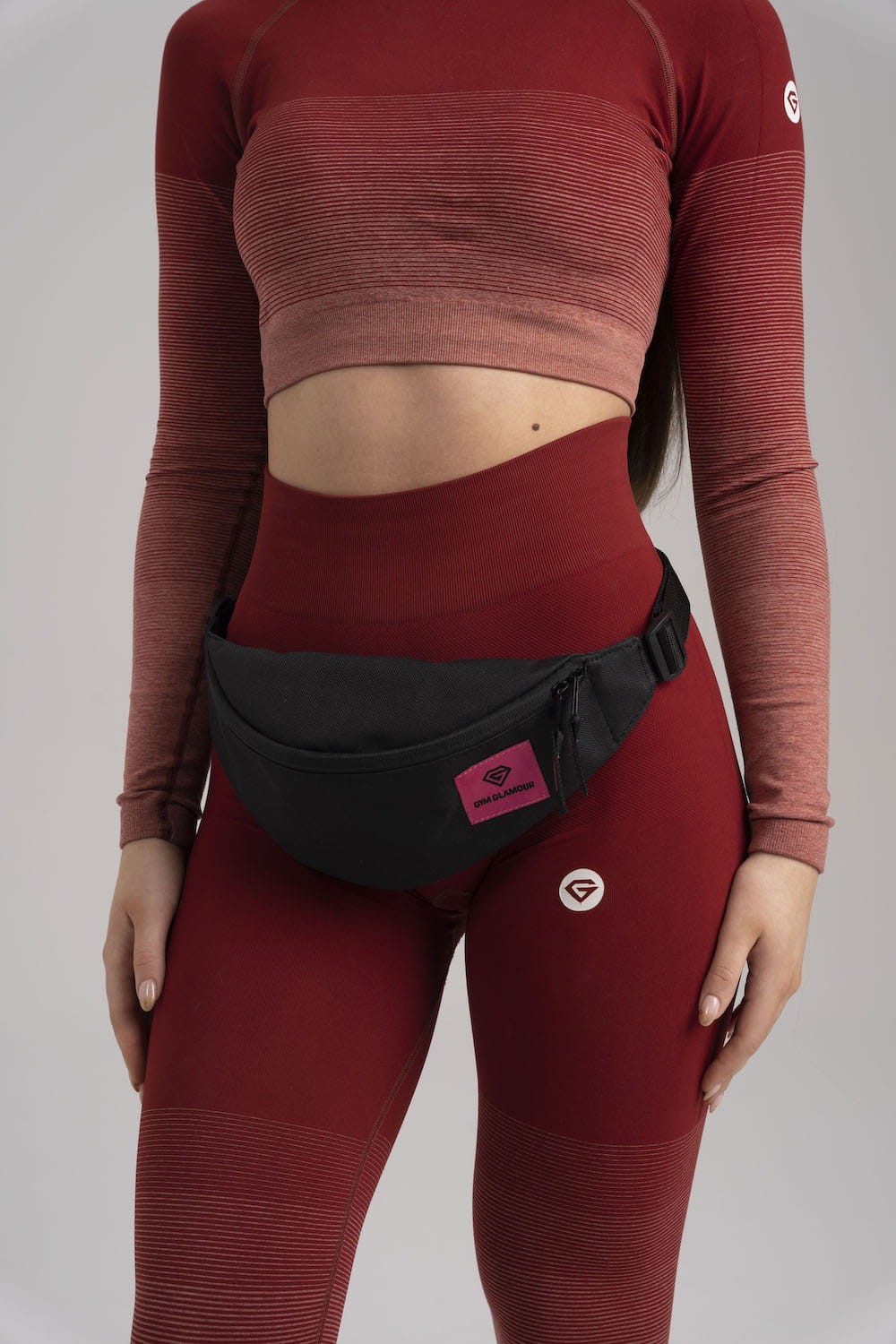 Torbica oko struka classic black & rose