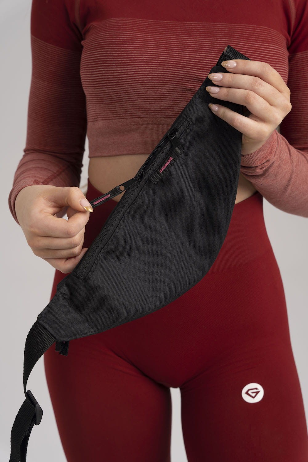 Torbica oko struka classic black & rose