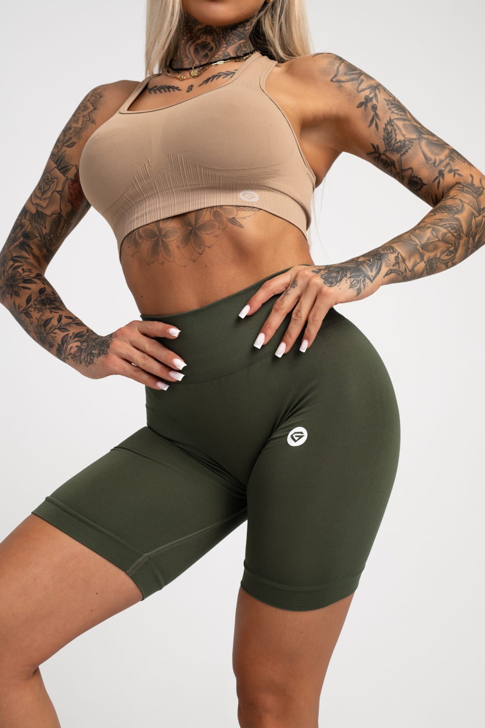 Hlačice flexible khaki