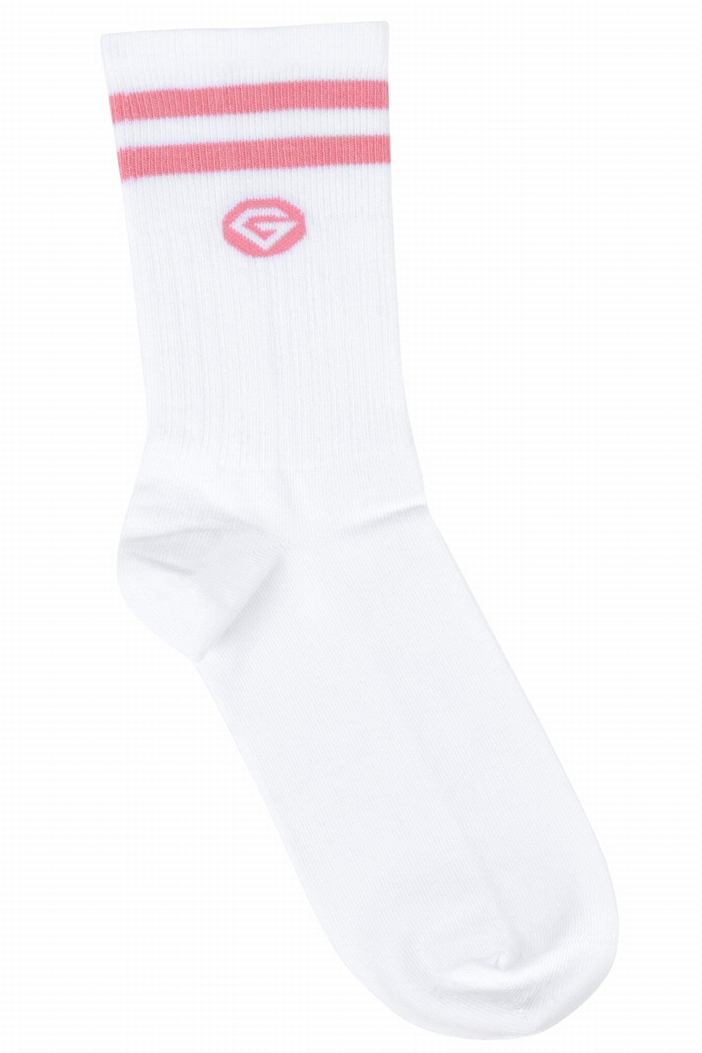 Duge čarape white & pink 2-pak - vel. 37-40