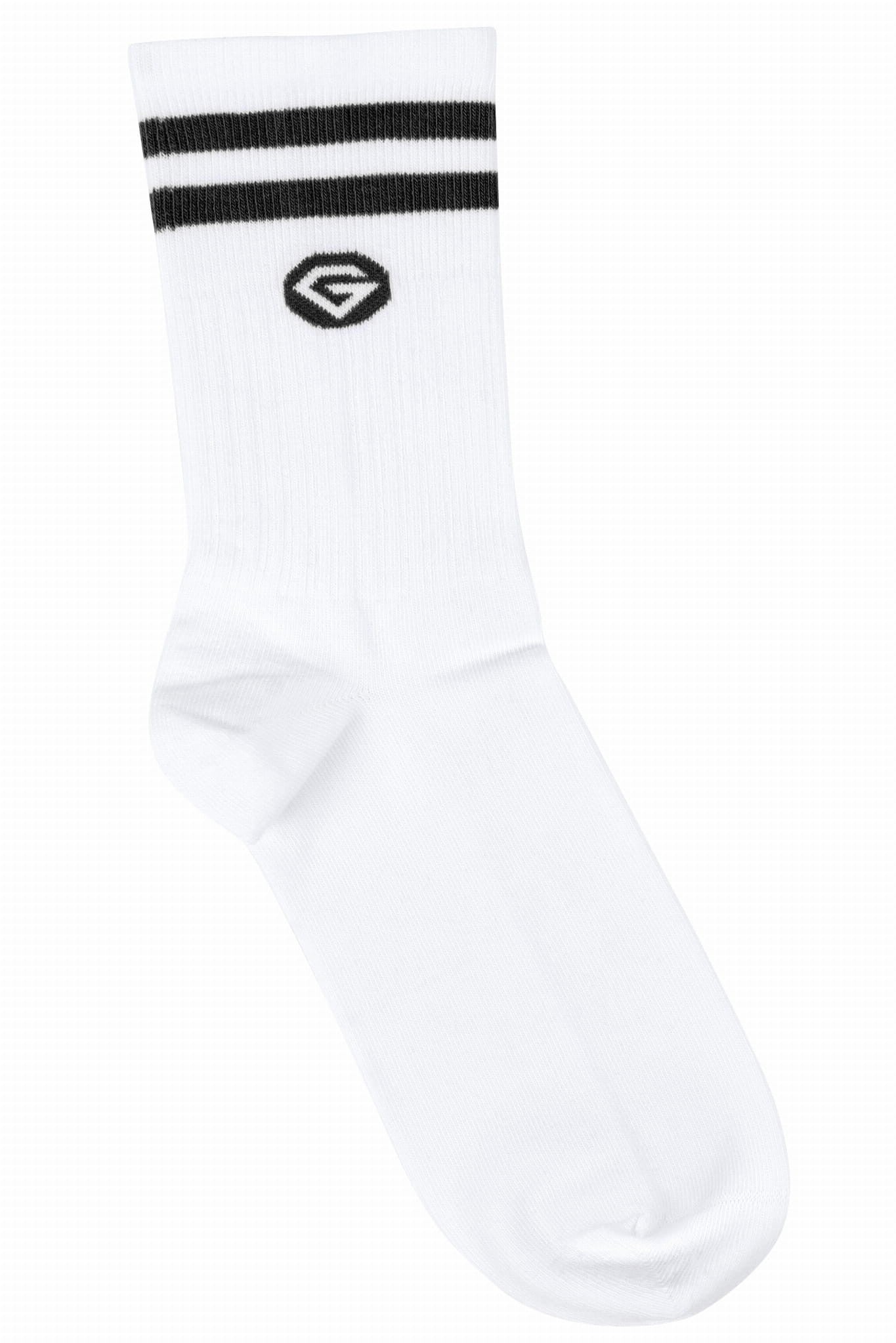 Duge čarape white & black 2-pak - 37-40