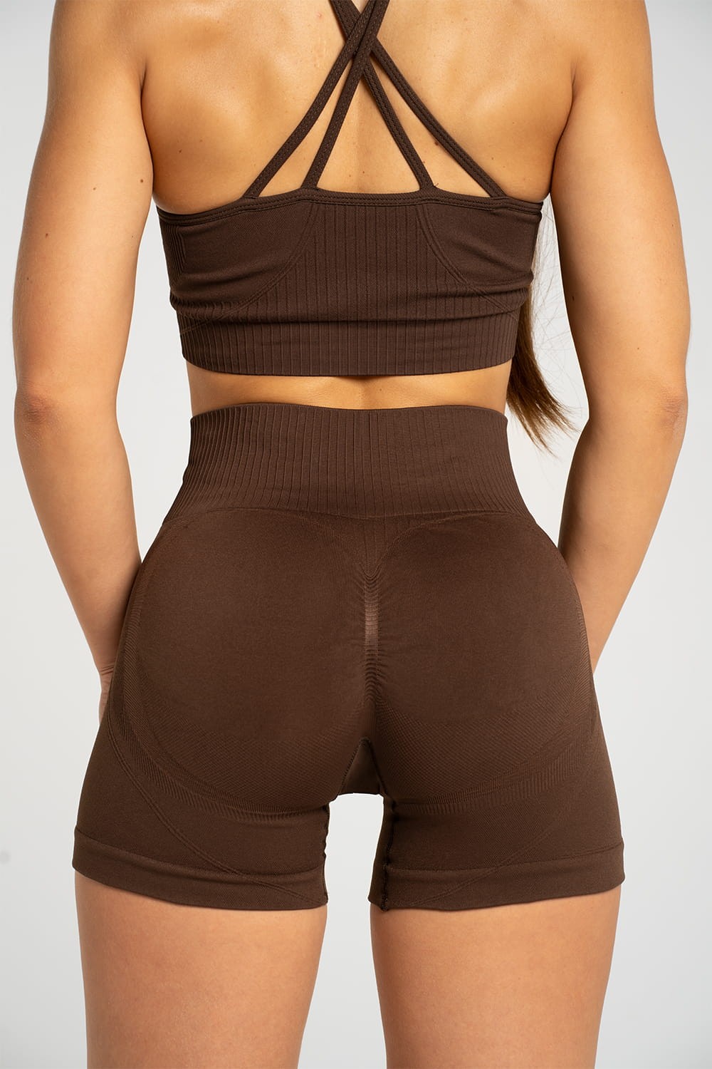 Kratke hlačice push up 2.0 dark chocolate