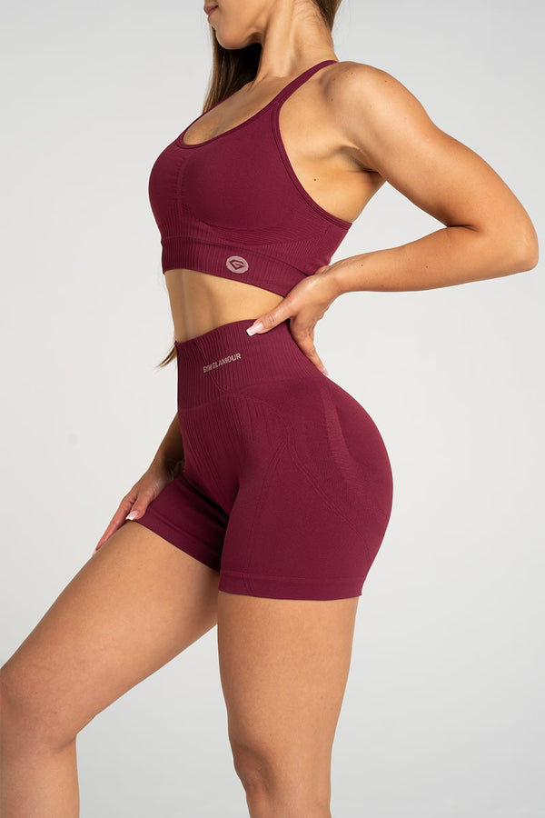 Kratke hlačice push up 2.0 merlot