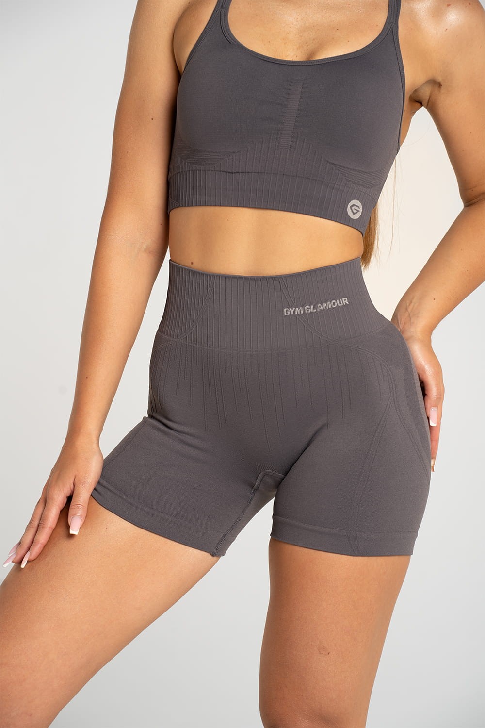 Kratke hlačice push up 2.0 dark silver