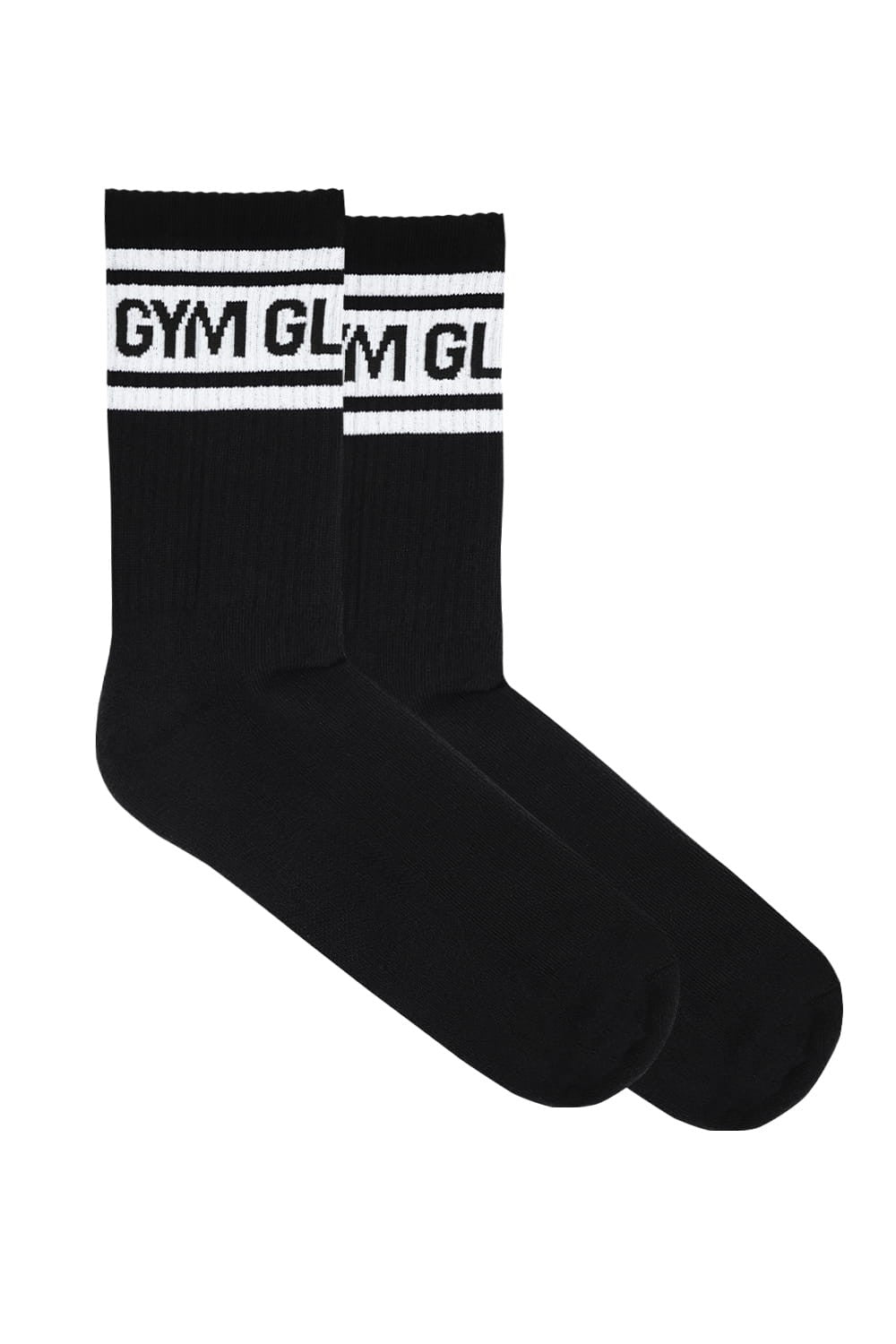 Duge čarape GYM GLAMOUR crne 2-pak - vel. 37-40