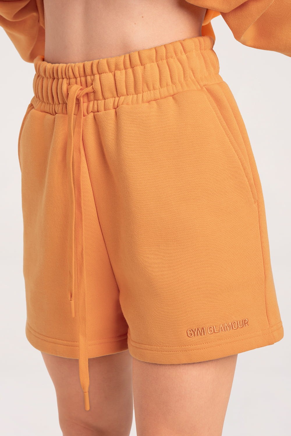 Kratke hlače od trenirke tangerine