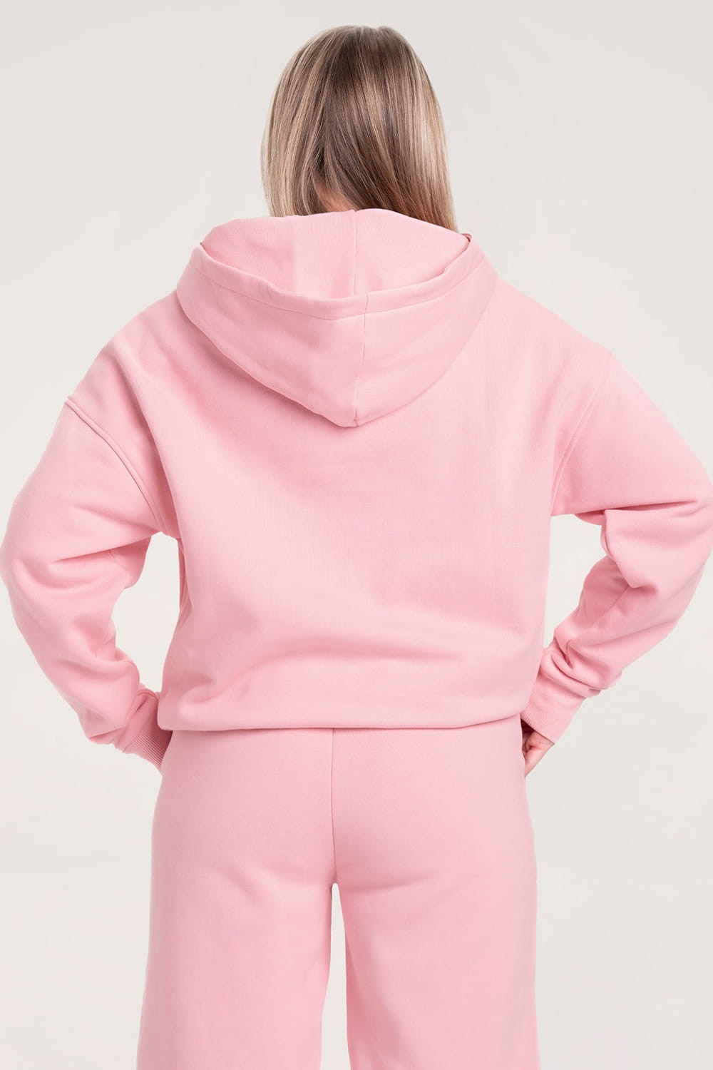 College hoodie bubble gum