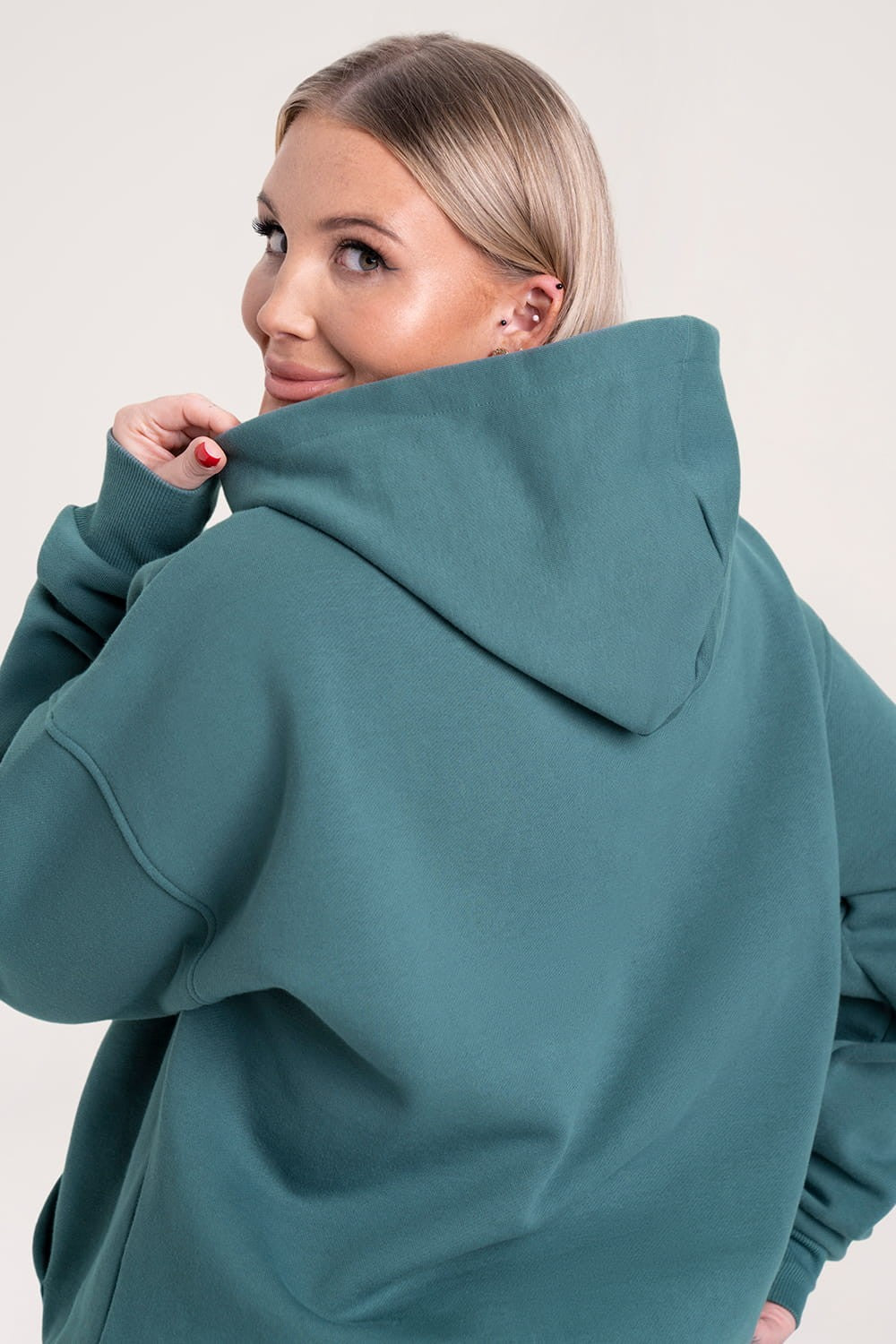 College hoodie ocean glow
