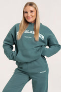 Bluza college ocean glow