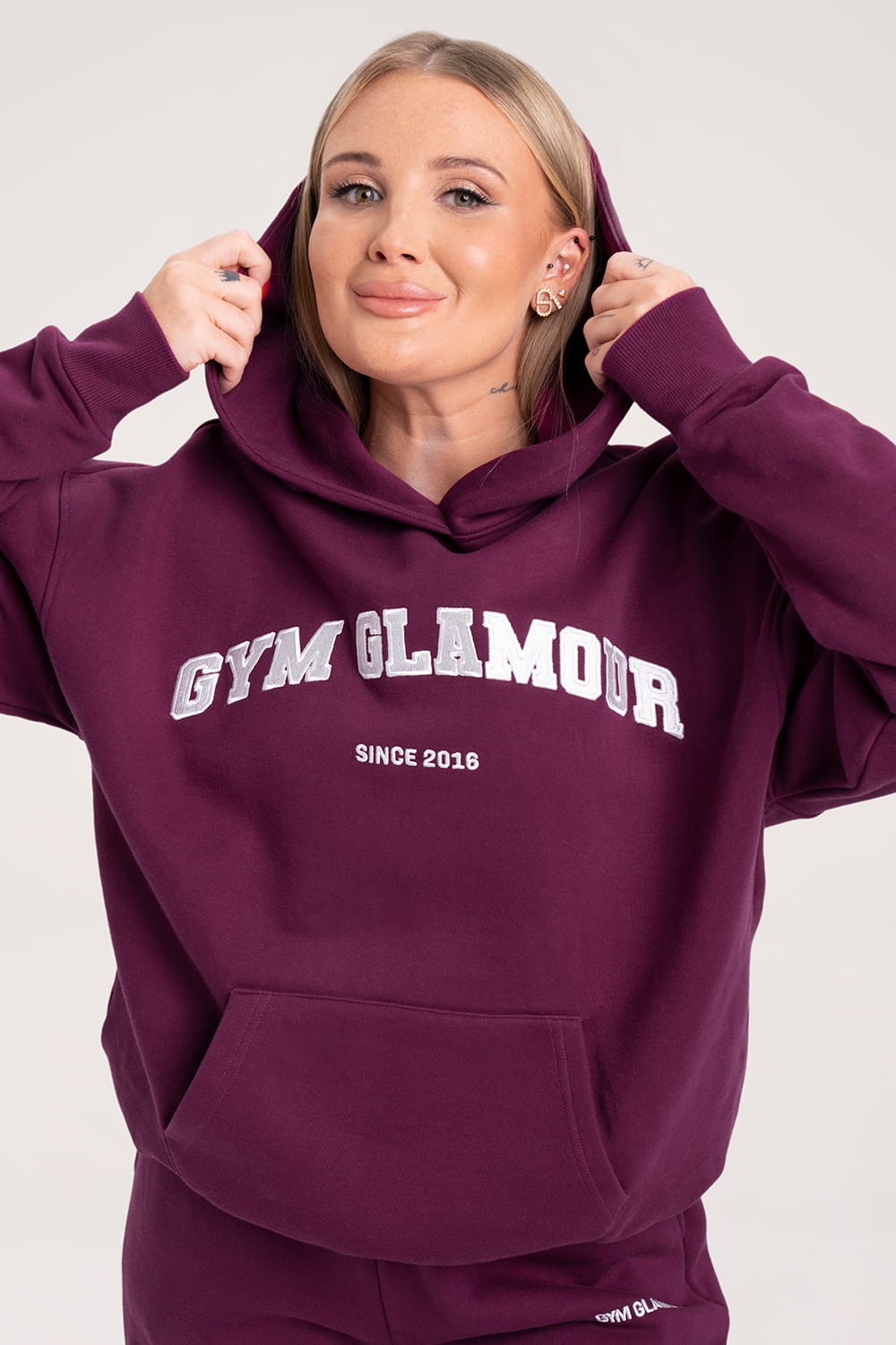 College hoodie amaranth